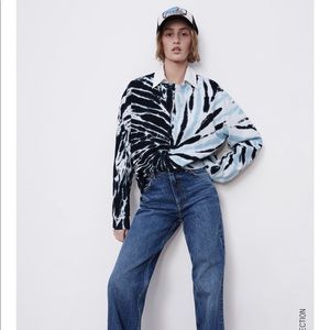 Zara tie dye sweatshirt